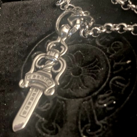 Chrome Hearts Silver Sword Pendant W/Silver Chain - Picture 4 of 10